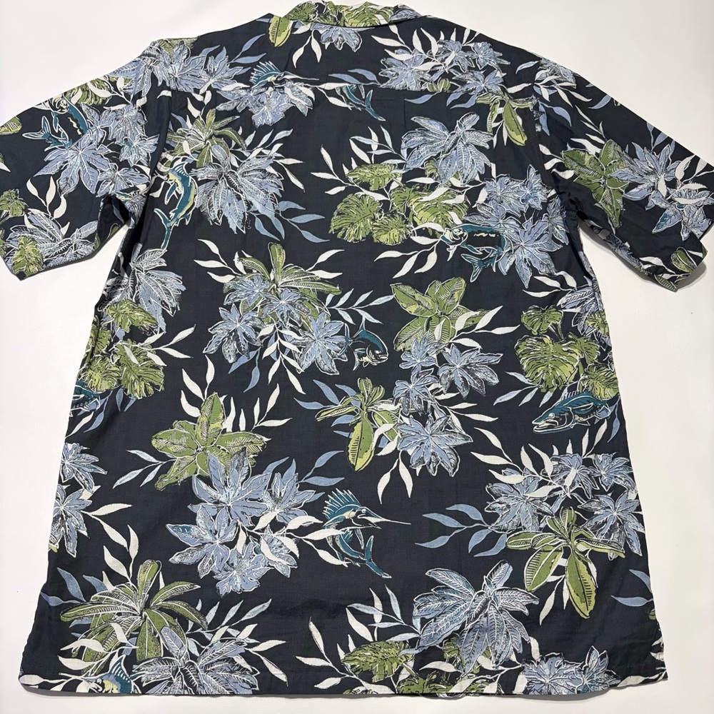 Columbia Camp Shirt Tropical Fish Plunge Pool  Men’s XLT Outdoor Dad - Picture 7 of 8